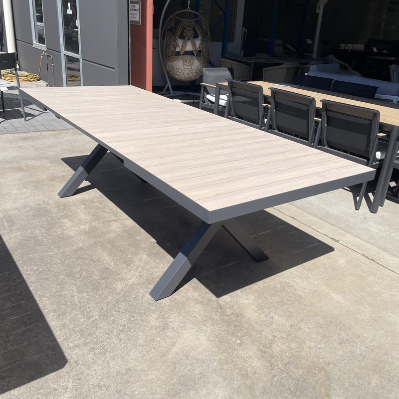 GOODUSD Imperial Extension Table-Gunmetal discounted furniture in Adelaide