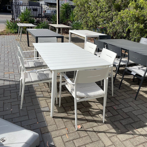 GOODUSD Jackson 7 pce Dining Suite-Gunmetal discounted furniture in Adelaide