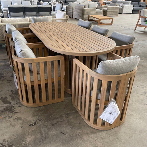 GOODUSD Kava 9Pce Outdoor Dining Suite discounted furniture in Adelaide