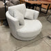 CORAL Kimmy Swivel Chair Boucle Grey discounted furniture in Adelaide