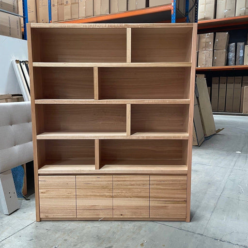 Australian Furniture Warehouse Langford 4door Bookcase-Mountain Oak discounted furniture in Adelaide