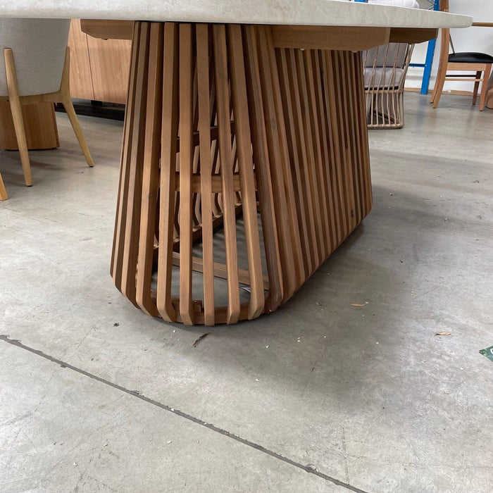 GOODUSD Levi Oval Indoor/Outdoor Dining table 220cm discounted furniture in Adelaide