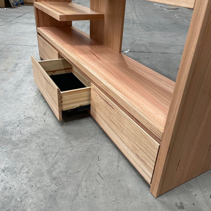 Australian Furniture Warehouse Lomond 3 Drawer Bookcase-Mountain Oak discounted furniture in Adelaide