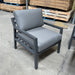 GOOD Mantua 5 Pce Low Dining-Gunmetal discounted furniture in Adelaide