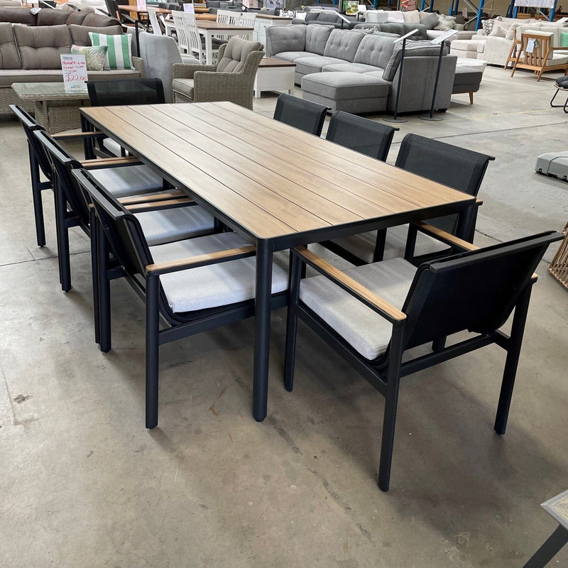 GOOD Marini 9pce Dining Setting discounted furniture in Adelaide