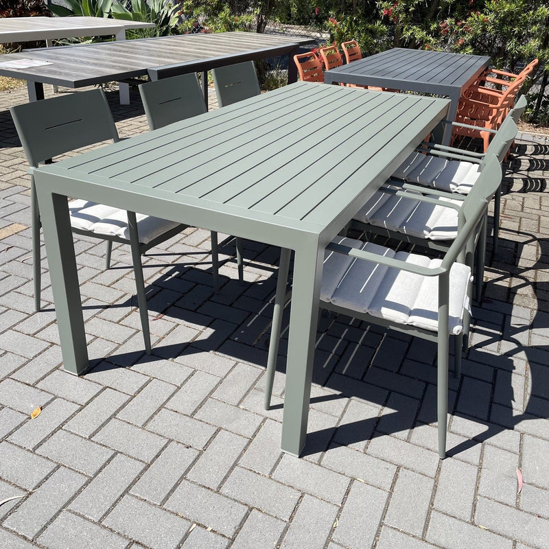 GOODUSD Matzo Post Leg Table 210x90-Clover Green discounted furniture in Adelaide