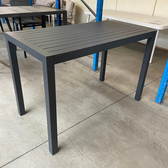 GOOD Matzo Bar Table 140 x75cm-Gunmetal discounted furniture in Adelaide