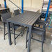 GOOD Matzo Bar Table 140 x75cm-Gunmetal discounted furniture in Adelaide