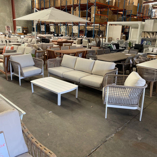 GOODUSD Mira 4 Pce Outdoor Lounge Suite-White discounted furniture in Adelaide