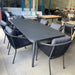 GOODUSD Naya Outdoor Dining Table 225cm Black discounted furniture in Adelaide