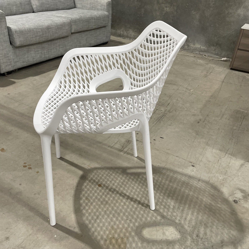 GOODUSD Nikita Outdoor Dining Chair-White discounted furniture in Adelaide