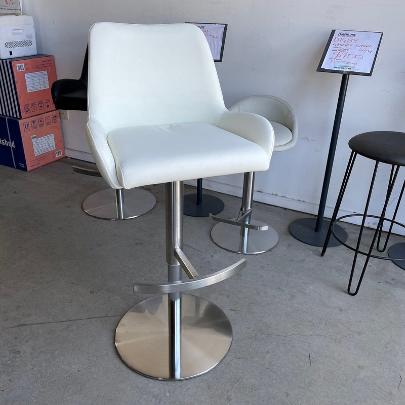 FOSHAN Norway Barstool White discounted furniture in Adelaide