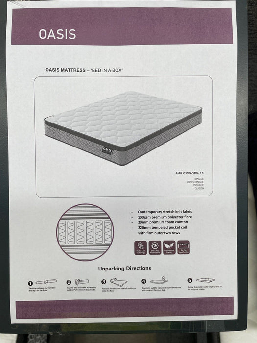 SLEEPTEC Oasis Mattress Double discounted furniture in Adelaide