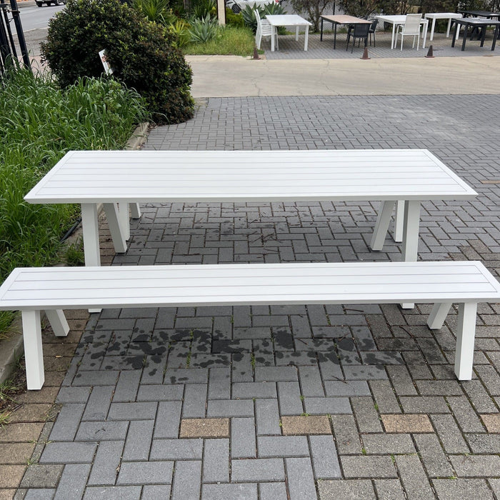 FEATURES Perez Picnic Bench-White discounted furniture in Adelaide