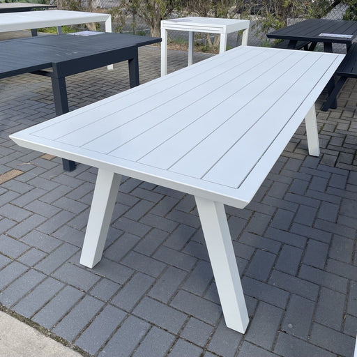 FEATURES Perez Picnic Table 240cm-White discounted furniture in Adelaide