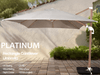 GOODUSD Platinum Umbrella 3x3 Wood Look-Grey discounted furniture in Adelaide