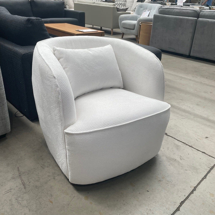 CORAL Regis Swivel Chair-White discounted furniture in Adelaide