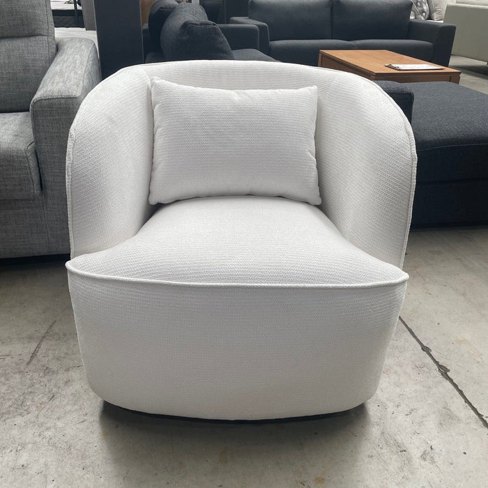 CORAL Regis Swivel Chair-White discounted furniture in Adelaide