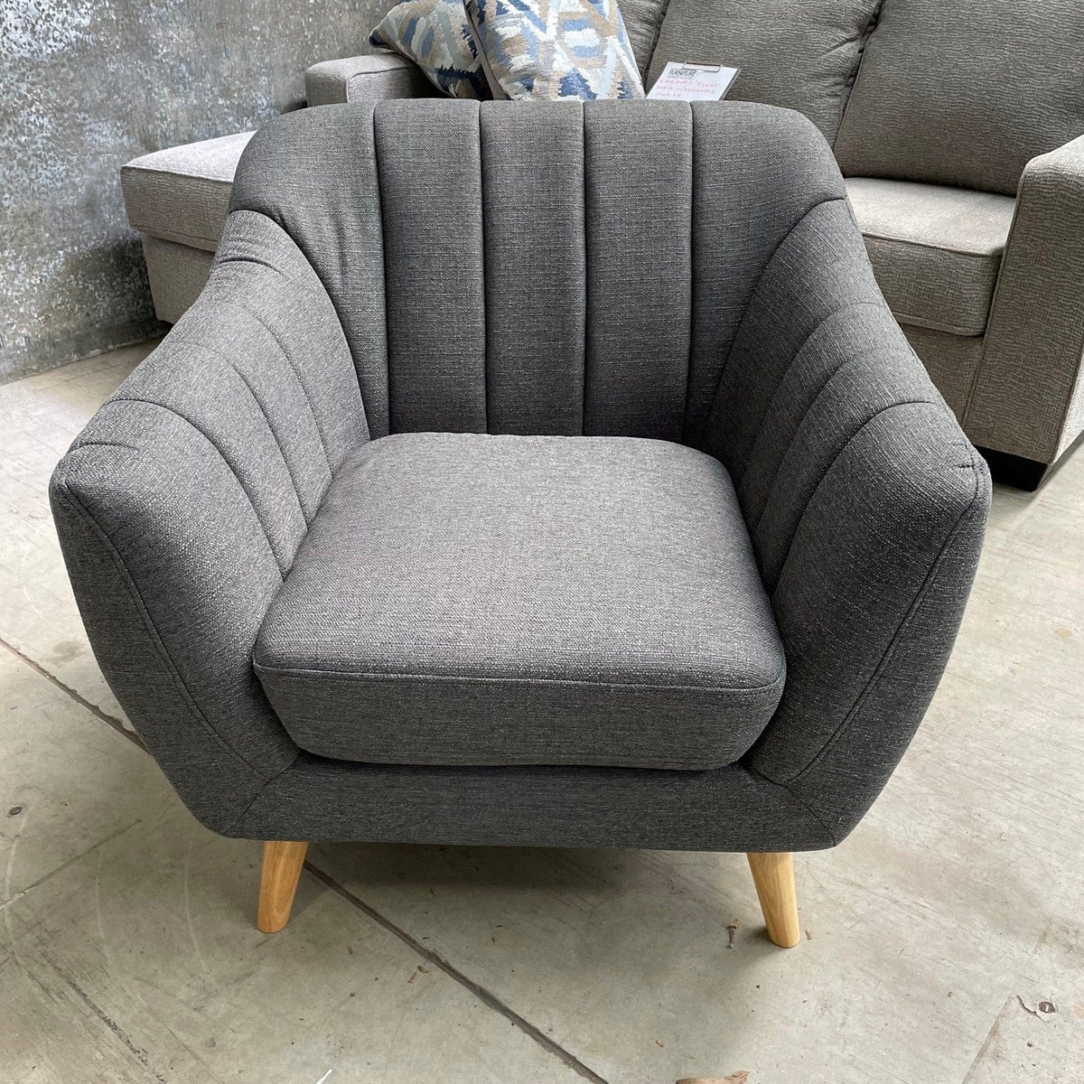 Ridges Chair -Charcoal — Australian Furniture Warehouse