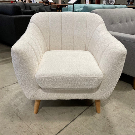 CORAL Ridges Chair -Boucle Ivory discounted furniture in Adelaide