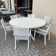 GOODUSD Rift Round Table-170cm GRC Terrazzo discounted furniture in Adelaide