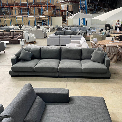 EASCOAST Ritz 4 Seat Sofa and Ottoman Charcoal discounted furniture in Adelaide