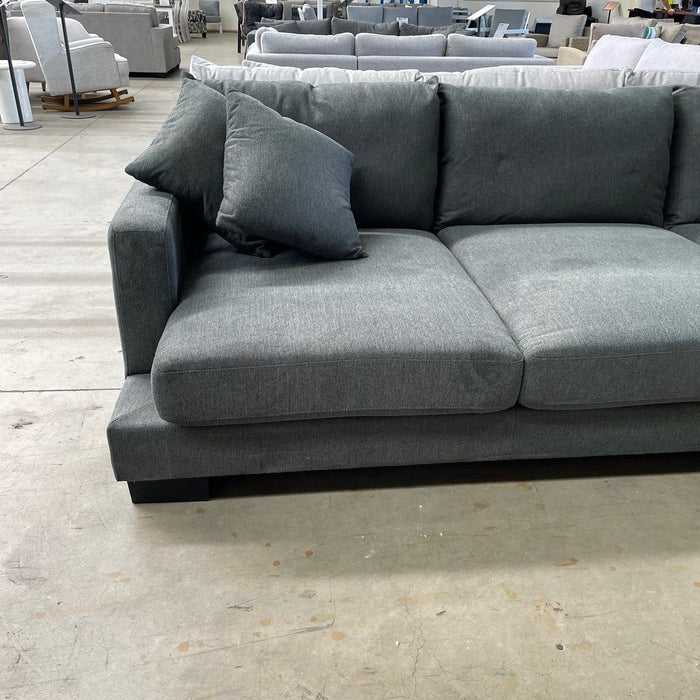 EASCOAST Ritz 4 Seat Sofa and Ottoman Charcoal discounted furniture in Adelaide