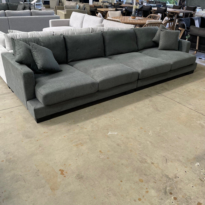 EASCOAST Ritz 4 Seat Sofa and Ottoman Charcoal discounted furniture in Adelaide