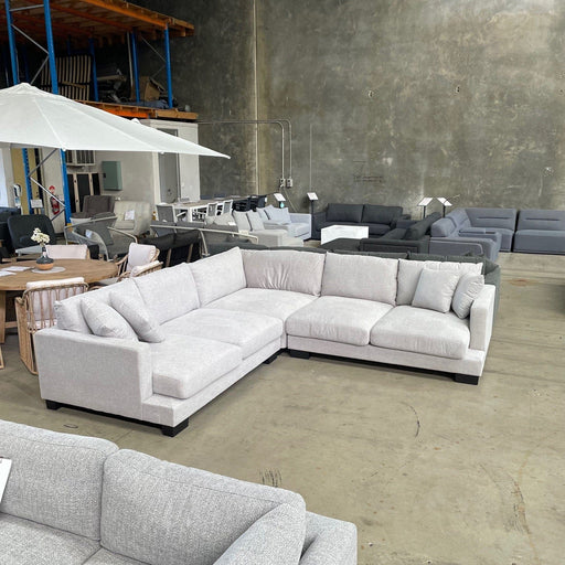 EASCOAST Ritz Corner Sofa -Silver discounted furniture in Adelaide