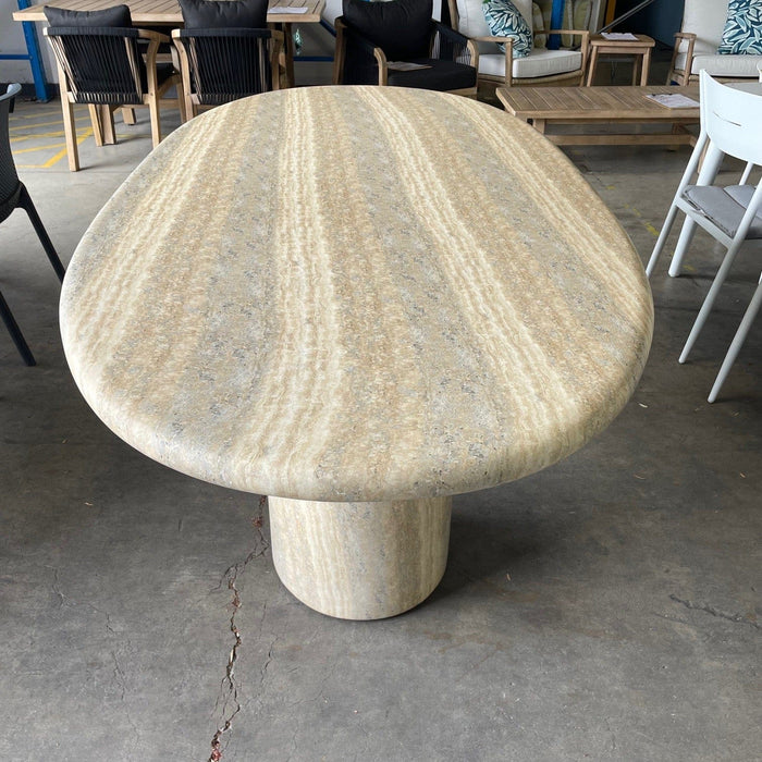 GOODUSD Sascha 3Pce Outdoor Dining -Travertine discounted furniture in Adelaide
