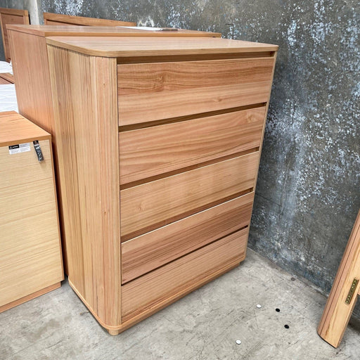 CORAL Semillon Tall Boy - 5 Drawer discounted furniture in Adelaide