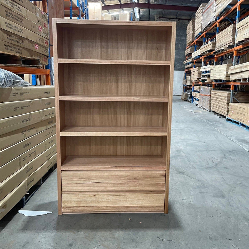 Australian Furniture Warehouse Tamar 2 Drawer Bookcase-Mountain Oak discounted furniture in Adelaide