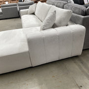 CORAL Tribeca Left Hand Chaise Sofa-Leeds Sand discounted furniture in Adelaide