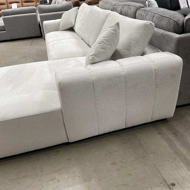 CORAL Tribeca Right Hand Chaise Sofa-Leeds Sand discounted furniture in Adelaide