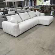 CORAL Tribeca Left Hand Chaise Sofa-Leeds Sand discounted furniture in Adelaide