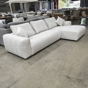 CORAL Tribeca Right Hand Chaise Sofa-Leeds Sand discounted furniture in Adelaide
