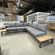 GOODUSD Verona Corner Lounge-Gunmetal discounted furniture in Adelaide