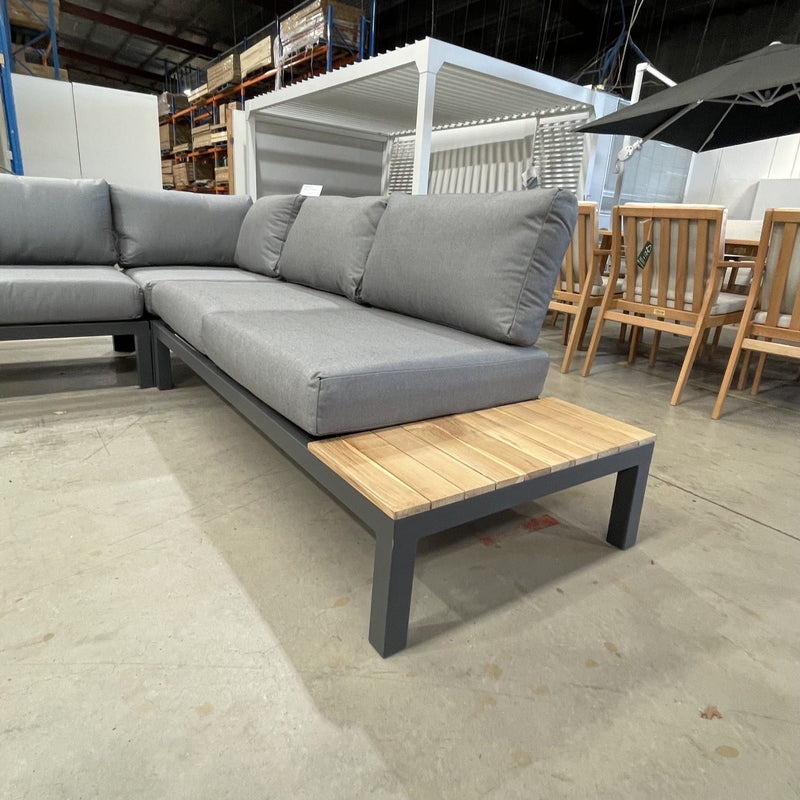 GOODUSD Verona Corner Lounge-Gunmetal discounted furniture in Adelaide