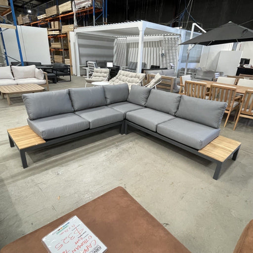 GOODUSD Verona Corner Lounge-Gunmetal discounted furniture in Adelaide