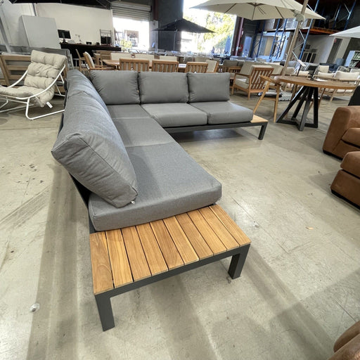 GOODUSD Verona Corner Lounge-Gunmetal discounted furniture in Adelaide