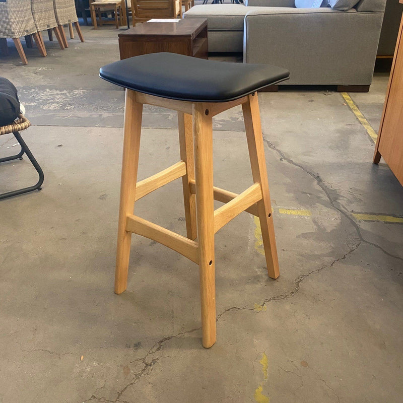 Australian Furniture Warehouse Gang Stool - Black/Natural discounted furniture in Adelaide