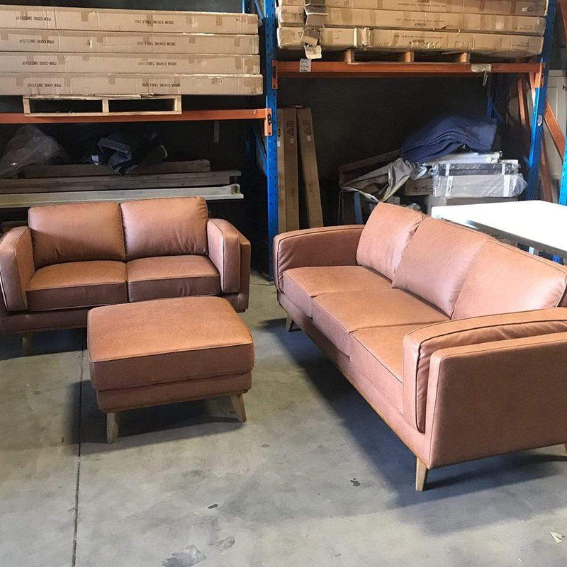 CORAL Dahlia 3+2 Seat Sofa - Tan Fabric discounted furniture in Adelaide