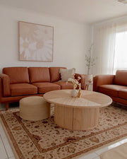 CORAL Dahlia 3 Seat Sofa - Tan Fabric discounted furniture in Adelaide