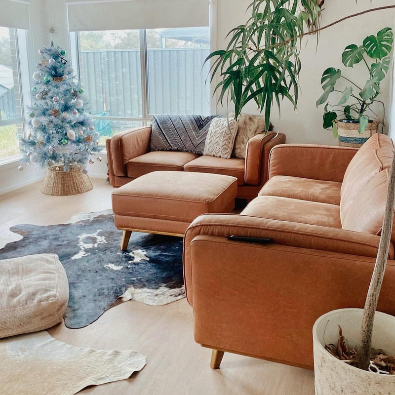 CORAL Dahlia 3+2 Seat Sofa - Tan Fabric discounted furniture in Adelaide