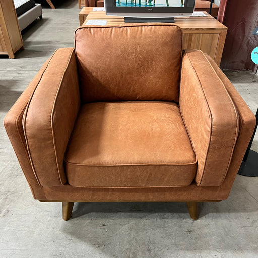 CORAL Dahlia Sofa Chair - Tan Fabric discounted furniture in Adelaide