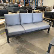 GOOD Matzo Outdoor 3 Seat Lounge -Gunmetal discounted furniture in Adelaide