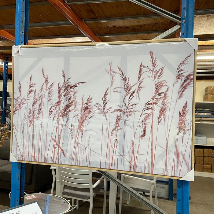 Australian Furniture Warehouse Pretty Pampas Grass Canvas discounted furniture in Adelaide