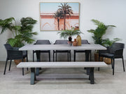 GOOD Switch Table Industrial Gunmetal Leg discounted furniture in Adelaide