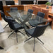 Australian Furniture Warehouse Arya Table 200cm - Glass top/ Black Base discounted furniture in Adelaide