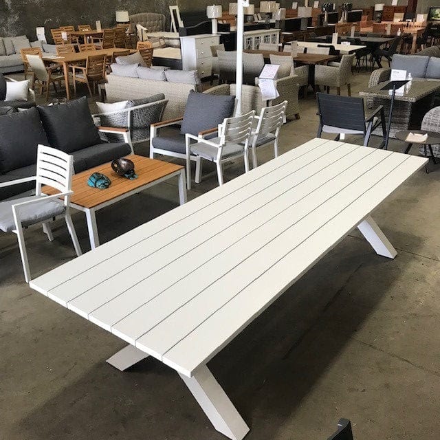 Australian Furniture Warehouse Big Boy Outdoor Table 300x100 White discounted furniture in Adelaide
